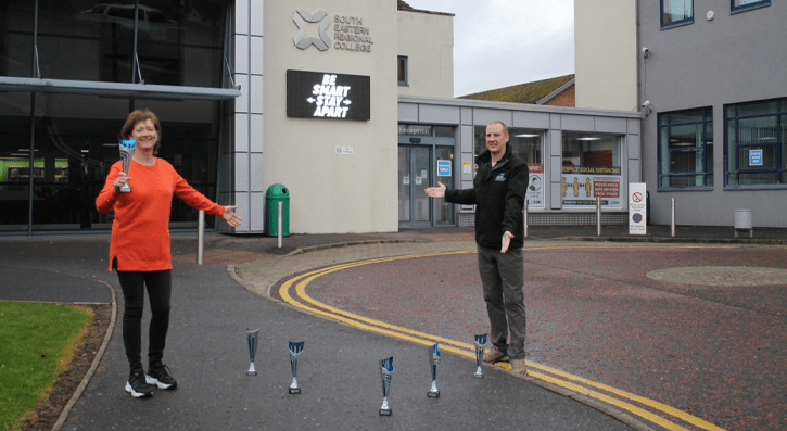 Staff at South Eastern Regional College (SERC) ‘stepped’ up to the challenge, and walked their way to victory in Ards and North Down Borough Council’s Step Challenge, which ran from 13 January to 9 February